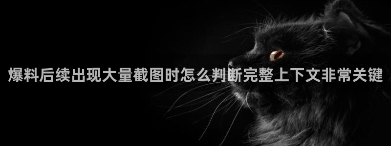 独家黑料信息汇总